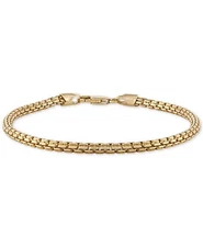 Esquire Men’s Jewelry Box Link Chain Bracelet in 14k Gold