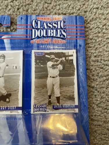 Starting Lineup 1997 Classic Doubles Larry Doby & Jackie Robinson MLB Figures - Picture 5 of 6