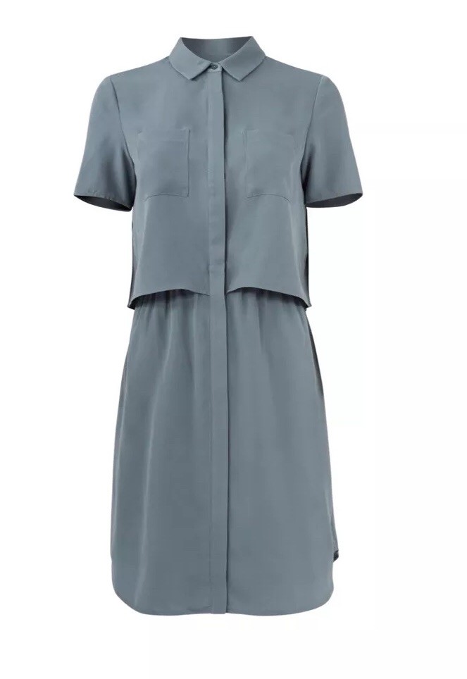 ella moss green dress Cooper & Esther Pocket In SILVER NUDE
