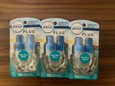 3 PK Febreze Plug in Air Freshener Odor Eliminator Scented Oil Refill Bora Bora