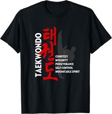 NEW LIMITED Taekwondo Tenets Martial Arts T-Shirt