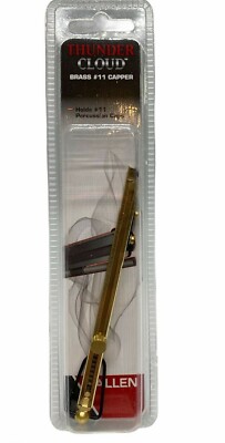 Brass Muzzleloader Capper For #11 Percussion Caps - Thunder Cloud - Allen 
