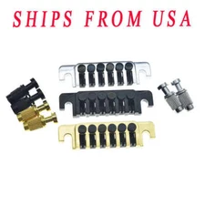 Electric Guitar Vintage Bridge Tailpiece TP-6 Vintage 70's Stopbar fits LP/SG