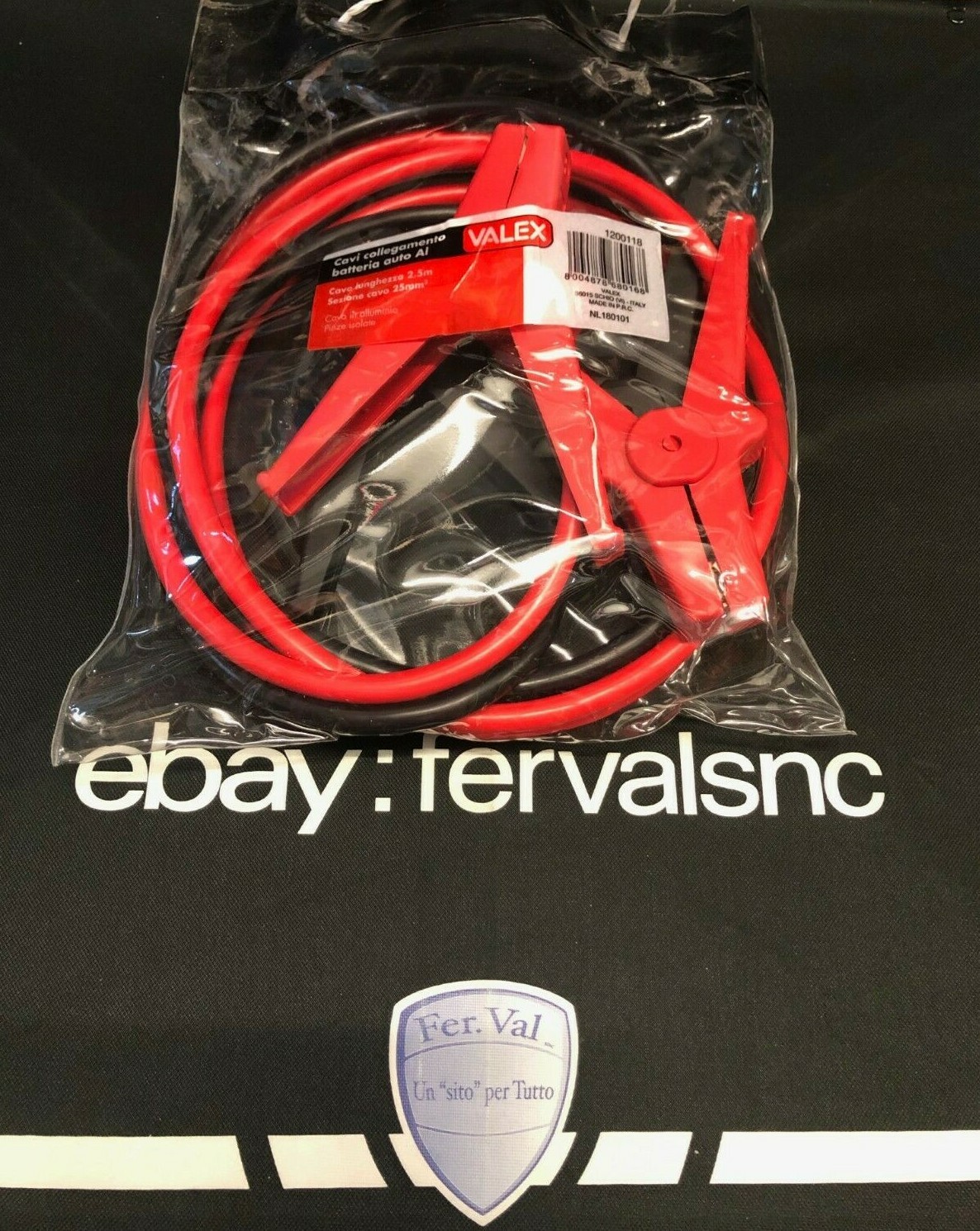 Cavi Collegamento Avviamento Emergenza Batterie Pinza Ricarica Auto Moto 1200118 - Miniatura 7