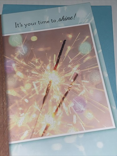 Hallmark Congratulations Card: Firework It’s Your Time To Shine Celebrate w/ You - Picture 2 of 5