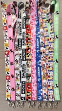 lot cartoon Mickey Minnie Neck Straps Keychain Lanyard ID Card