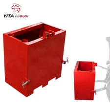3 Point Ballast Box Category 1 Tractor Quick Tach Hitch Counterweight Red Heavy