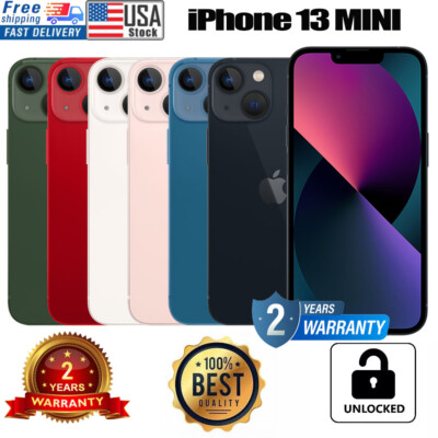 New Factory Unlocked Apple iPhone 13 MINI A2481 128GB/256GB GSM CDMA All Carrier