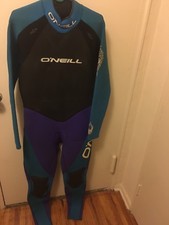 O'NEILL Blue, Black  Purple Full Body Wet Suit Surf Diving Snorkeling Size XXL