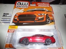 2024 Auto World 2021 Ford Mustang Shelby GT500 Carbon Fiber ULTRA RED CHASE b1aw