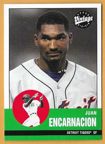 Juan Encarnación Tigres de Detroit #119 - Cubierta superior de colección casi nuevo-como nuevo 2001 - Imagen 1 de 2