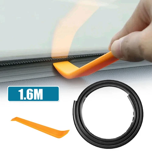 Tiras de sellado de tablero de instrumentos de coche de 1,6 m aislamiento acústico tira de goma accesorios de moldura - Imagen 1 de 16