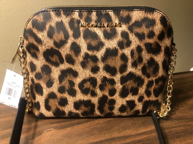 michael kors leopard crossbody