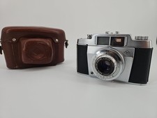 Vintage Agfa Silette Pronto 35mm Camera Color-Agnar 1:2.8/45mm f/2.8  Case