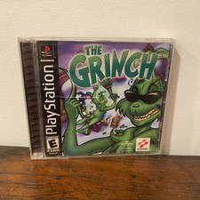 The Grinch PS1 Black Label Sony Playstation 1 Complete CIB with Manual Konami