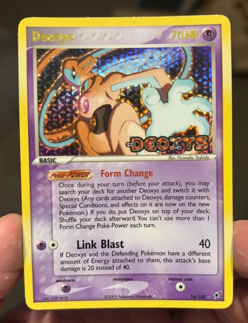 2005 POKEMON EX DEOXYS #16 DEOXYS-REVERSE FOIL MINT !