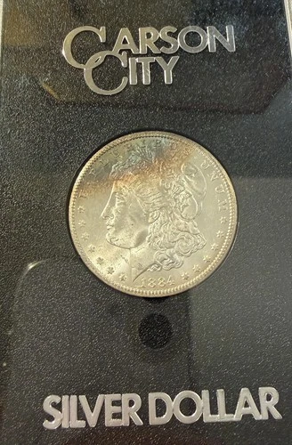 1884 CC GSA Uncirculated  Morgan Silver Dollar with COA and Box Coin#11