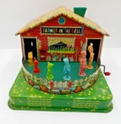 Mattel FARMER IN THE DELL Tin Litho Wind Up Musical TOY-Not Working 1950s VTG