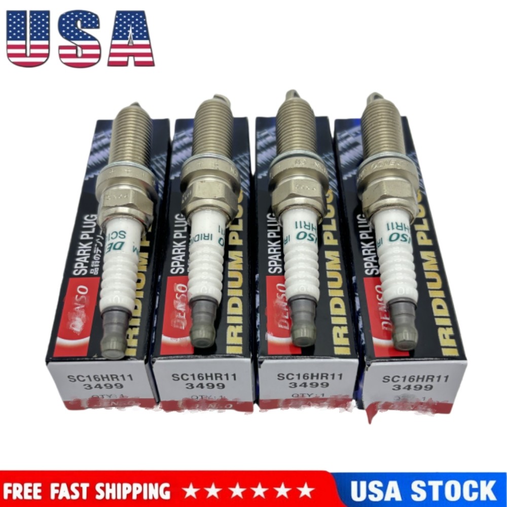 4Pcs  90919-01275 Iridium Spark Plugs for Toyota Corolla Prius Scion