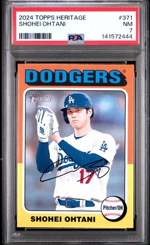 2024 Topps Heritage #371 Shohei Ohtani PSA 7