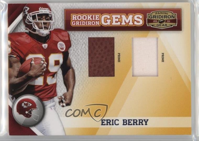 2010 Gridiron Gear Gems Combos Materials Prime 36/50 Eric Berry Rookie RC 2t7