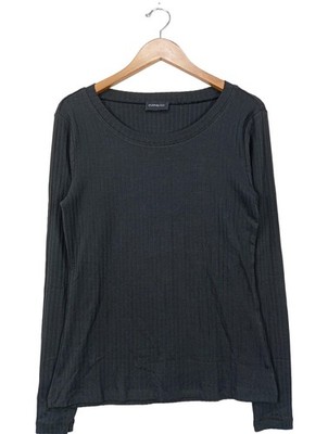 EVEN&ODD Langarm-Bluse Damen Bluse Gr. DE 44 schwarz Casual-Look