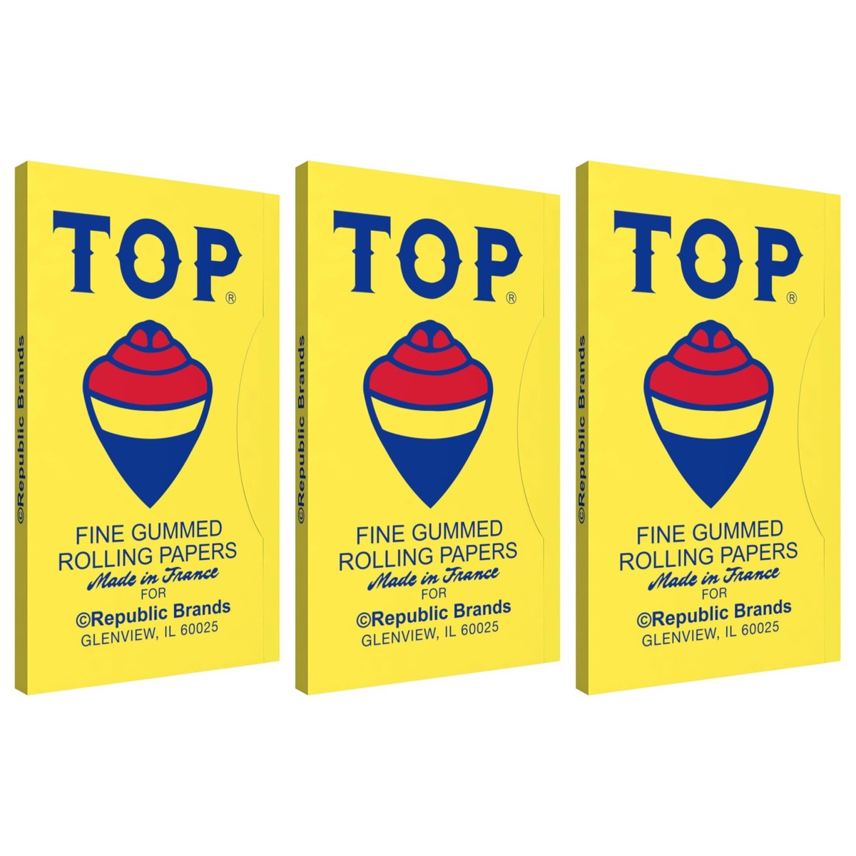 cigarette paper name T.O.P. Fined Gummed Cigarette Papers - 24 Booklets for sale online