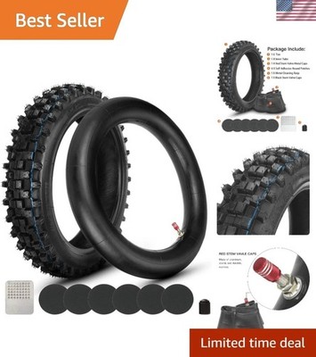 Off-Road Ready 80/100-12 Tire Inner Tube - Fits SSR, Baja & Coolster Bikes