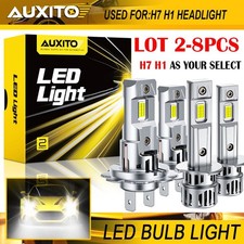 2-8x Auxito H1 H7 Combo Led Headlight High Low Beam Bulbs Bright White 6500k M6s 2-8x Auxito H1 H7 Combo Led Headlight High Low Beam Bulbs Bright White 6500k M6s
