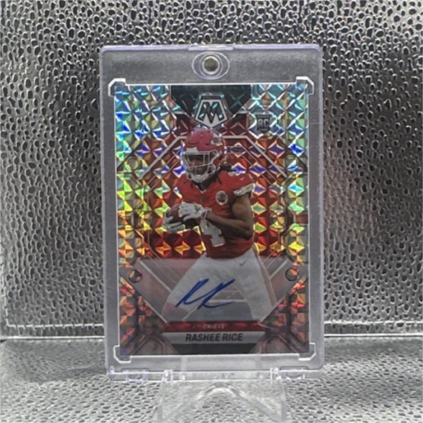 2023 Panini Mosaic Rashee Rice #357 Autograph Rookie Mosaic Prizm Chiefs