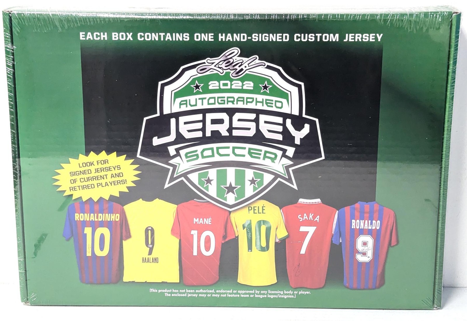 2022 Leaf Autographed Jersey Soccer Hobby Box