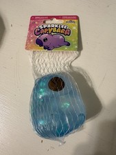 NEW orbtoys Sparklee Capybara blue glitter squishy fidget toy