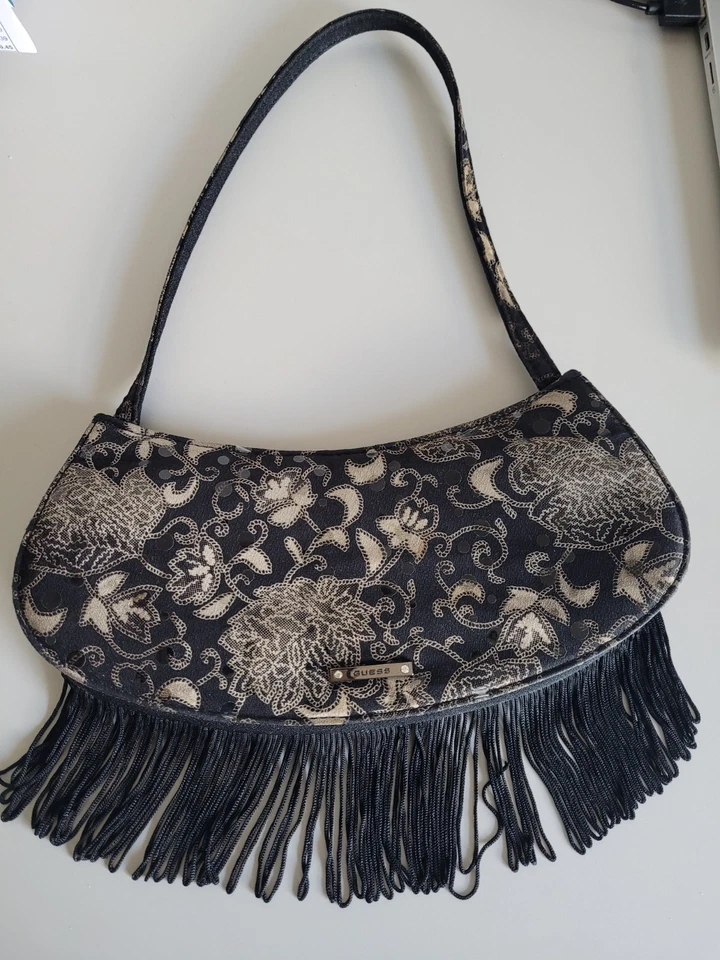 GUESS Fringe Shoulder Evening Bag Clutch - Image 2 of 4