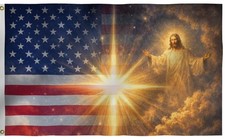 American Jesus Flag 4X6FT, US Christ Flags, Both Sides Printed,Vibrant Colors...