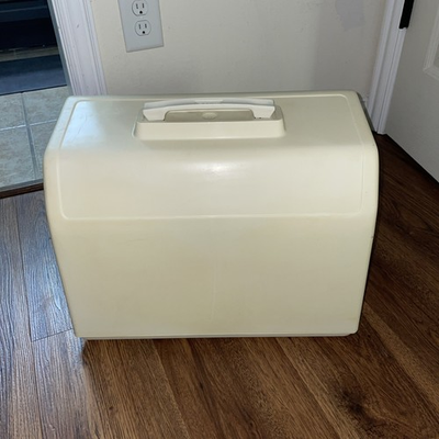 #ad OEM Vintage Sears Kenmore 97081 White Plastic Case 158 Flatbed Clean $48.00