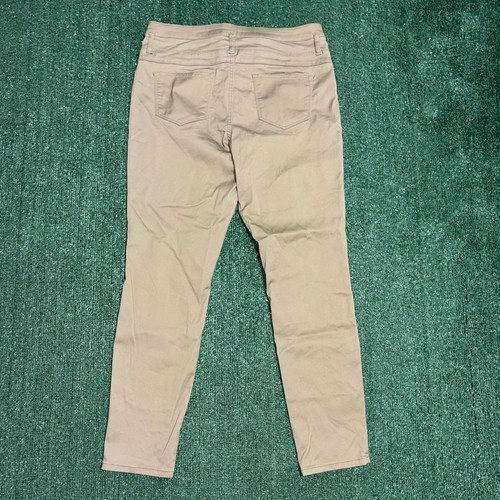No Boundaries Pants 17 Khaki Brown Mid Rise Skinny Stretch 5 Pocket Soft NWOT - Picture 2 of 8