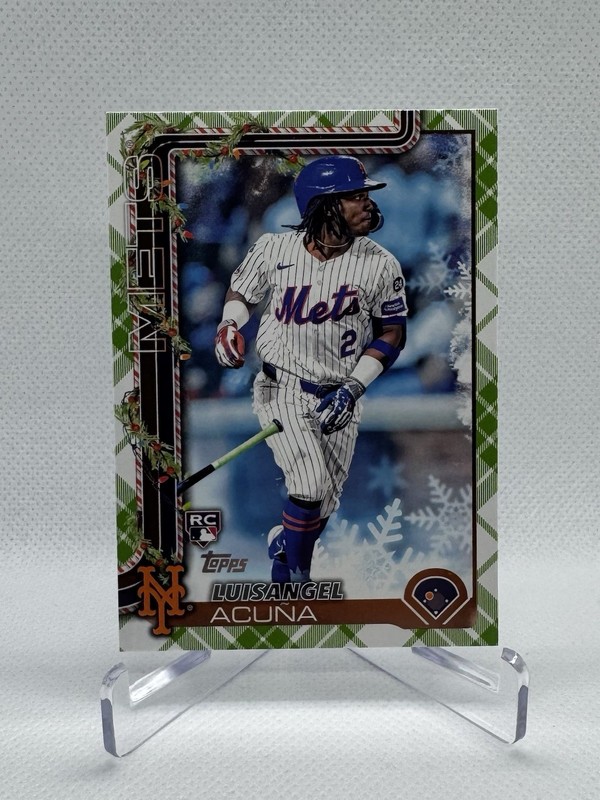 Luisangel Acuna 2025 Topps Holiday #H113 Plaid - Rookie (RC)