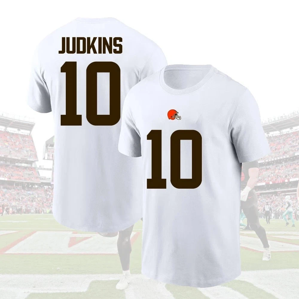 Quinshon Judkins #10 Cleveland Browns Team Name and Number