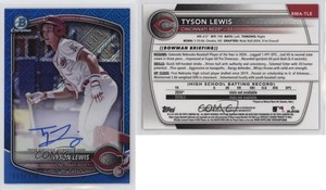 2025 Bowman Chrome Prospect Mega Box Blue Mojo Refractor /150 Tyson Lewis Auto