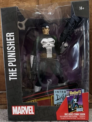McFarlane Toys Marvel The Punisher Figure with Comic Book, Original Packaging