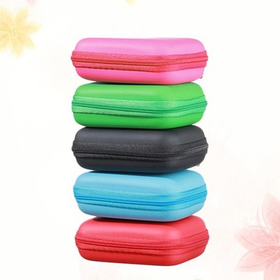 2 Pcs Headphones Protective Case Headset Storage Bag Earbud Earphone Carry