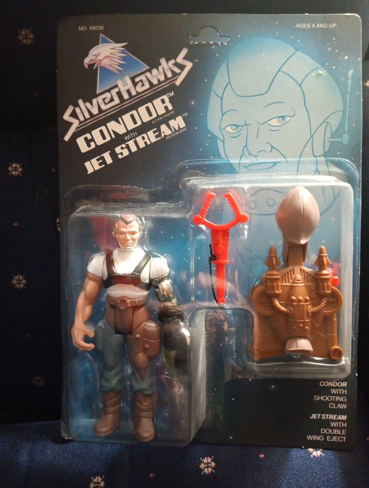 Silverhawks – Condor & Jet Stream (Kenner) – Figurines Sur Carte Bleue – Neuf