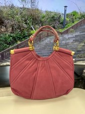 B. MAKOWSKY Pink Leather Shoulder Tote Handbag Crossbody Double Handle NWT