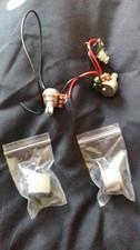 brand new prewired vol tone pot and Jack and chrome push on metal knobs