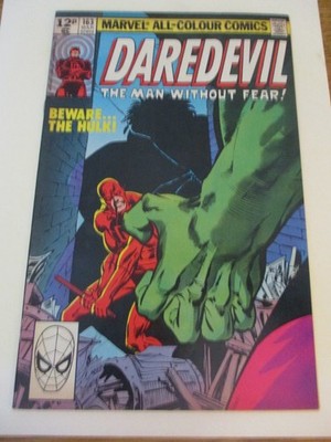 DAREDEVIL #163 Vol. 1 Marvel 1979 -   Frank Miller hulk crossover