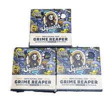 3 Pack Dr. Squatch Liquid Death Grime Reaper Men's Soap Medium Grit 5oz RARE