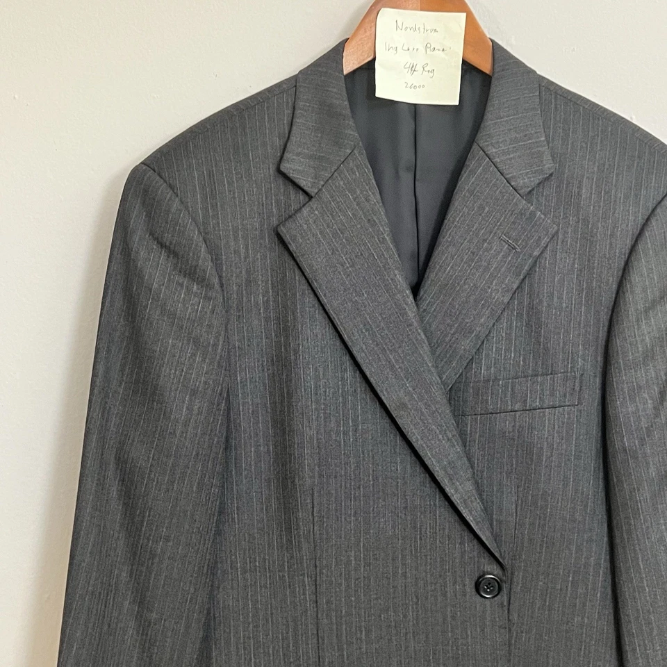 Chaqueta Blazer Abrigo Deportivo Nordstrom Loro Piana 44R Gris Rayas Super 120s Para Hombre’s Foto 2 de 4