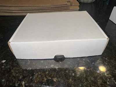 11x7x2  Corrugated Cardboard Mailing Boxes - White (25 Pack)