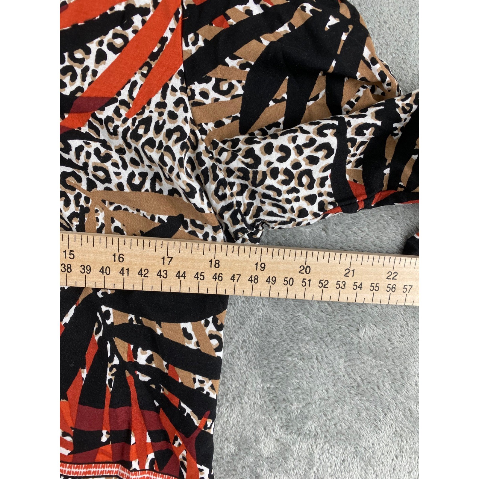 Ruby Rd Petite Boho Print Button Front Tie Front … - image 5