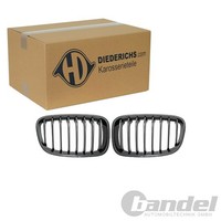 Diederichs Sport Grill KÜHlergrill Nieren Passend FüR BMW 1Er F20 Carbon Look